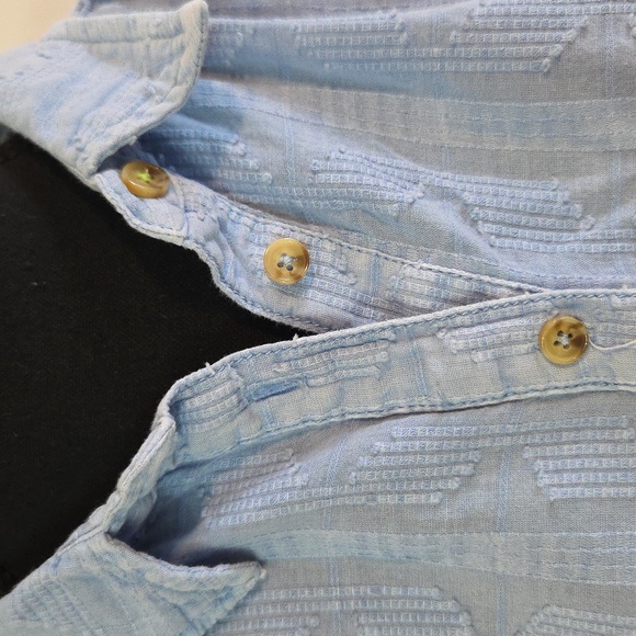 Anthropologie Pilcro cotton laced back button down shirt Sz M - Picture 10 of 14